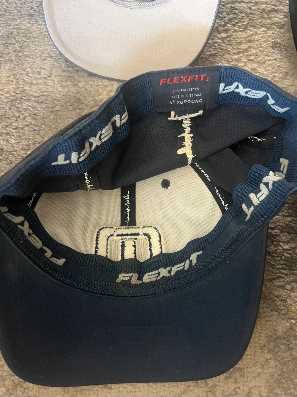 BUNDLE Travis Matthew 'M' Logo Baseball Flexfit Hat Cap - Black Gray Pink Navy